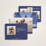 "Hanukkah Star" - Hanukkah Cards in Denim by Robert and Stella - Back of Card Options