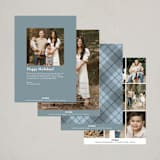 "Script Shalom" - Hanukkah Cards in Frost by Mary Kay Garttmeier - Back of Card Options