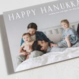 "sending love and light" - Hanukkah Cards in Snow by Liz Conley - Detail