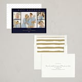 "Multiple Hanukkah Wishes" - Hanukkah Cards in Navy by Oma N. Ramkhelawan - Assembled