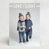 "Love + Light" - Hanukkah Cards in Sugar by Jen Banks - Front