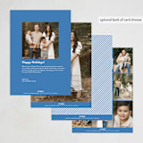 "Love & Light Type" - Hanukkah Cards in Denim by Kerry Doyle - Back of Card Options