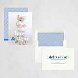 "Love & Light Type" - Hanukkah Cards in Denim by Kerry Doyle - Assembled