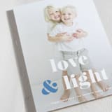 "Love & Light Type" - Hanukkah Cards in Denim by Kerry Doyle - Detail