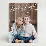 "Love and Light" - Hanukkah Cards in Snow by Jen Banks - Front
