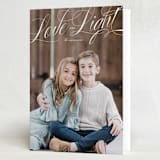 "Love and Light" - Hanukkah Cards in Snow by Jen Banks - Folded Card