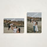 "Hanukkah Scrawl" - Hanukkah Cards in Snow by Laura Bercovich - Photo Orientation Options