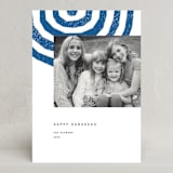 "Hanukkah Menorah" - Hanukkah Cards in Cobalt by Sumak Studio - Front