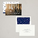 "Timeless Script" - Hanukkah Cards in Snow by Katy Shen - Assembled