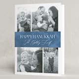 "Elegant Hanukkah" - Hanukkah Cards in Sky by Nicole Barreto - Folded Card
