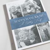 "Elegant Hanukkah" - Hanukkah Cards in Sky by Nicole Barreto - Detail