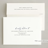 "Timeless Script" - Hanukkah Cards in Snow by Katy Shen - FREE Recipient Addressing
