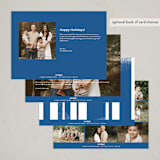 "Hanukkah Menorah" - Hanukkah Cards in Cobalt by Sumak Studio - Back of Card Options