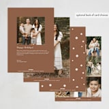 "Jubilant Arch" - Hanukkah Cards in Creme by Annie Clark - Back of Card Options