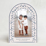 "Talavera" - Hanukkah Cards in Navy by Meagan Christensen - Front
