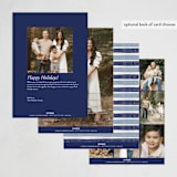 "Star of David" - Hanukkah Cards in Blue Spruce by Annie Montgomery - Back of Card Options