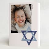"Star of David" - Hanukkah Cards in Blue Spruce by Annie Montgomery - Folded Card