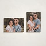 "geometric menorah" - Hanukkah Cards in Snow by Becky Nimoy - Photo Orientation Options