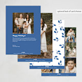 "Here for the Latkes" - Hanukkah Cards in Powder by Erika Firm - Back of Card Options
