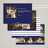 "Hanukkah" - Hanukkah Cards in Sapphire by Alexandra Cohn - Back of Card Options
