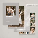 "Love Light" - Hanukkah Cards in Onyx by Erin Deegan - Back of Card Options