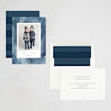 "Watercolor Frame" - Hanukkah Cards in Cobalt by Susan Zinader - Assembled