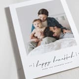 "Scripted Hanukkah" - Hanukkah Cards in Snow by Liz Conley - Detail