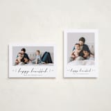 "Scripted Hanukkah" - Hanukkah Cards in Snow by Liz Conley - Photo Orientation Options