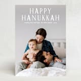 "sending love and light" - Hanukkah Cards in Snow by Liz Conley - Front