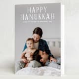"sending love and light" - Hanukkah Cards in Snow by Liz Conley - Folded Card