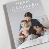 "sending love and light" - Hanukkah Cards in Snow by Liz Conley - Detail