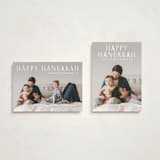 "sending love and light" - Hanukkah Cards in Snow by Liz Conley - Photo Orientation Options