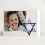 "Star of David" - Hanukkah Cards in Blue Spruce by Annie Montgomery - Folded Card