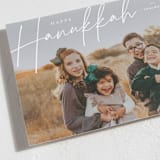 "Signature" - Hanukkah Cards in Snow by Ashley Rosenbaum - Detail