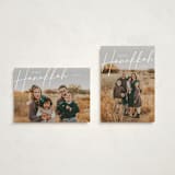 "Signature" - Hanukkah Cards in Snow by Ashley Rosenbaum - Photo Orientation Options