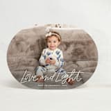 "Scripty Love and Light" - Hanukkah Cards in Ivory by Kristen Magee - Front