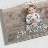 "Scripty Love and Light" - Hanukkah Cards in Ivory by Kristen Magee - Detail