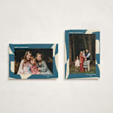 "Abstract in Blue" - Hanukkah Cards in Sky by Beth Vassalo - Photo Orientation Options