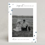 "Mod Hannukah" - Hanukkah Cards in Snow by Maja Cunningham - Front