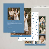 "Mod Hannukah" - Hanukkah Cards in Snow by Maja Cunningham - Back of Card Options