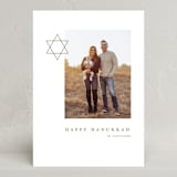 "Modern Star of David" - Hanukkah Cards in Golden by Alexandra Cohn - Front