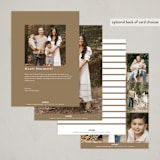 "Modern Star of David" - Hanukkah Cards in Golden by Alexandra Cohn - Back of Card Options