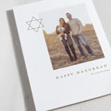 "Modern Star of David" - Hanukkah Cards in Golden by Alexandra Cohn - Detail