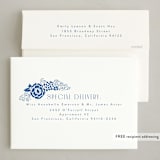"Bloom" - Hanukkah Cards in Aegean by Tamara Hilje - FREE Recipient Addressing