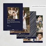 "Scripty Merry Christmas" - Hanukkah Cards in Ivory by Kristen Magee - Back of Card Options