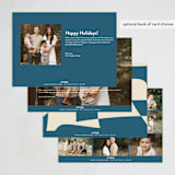 "Abstract in Blue" - Hanukkah Cards in Sky by Beth Vassalo - Back of Card Options