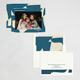 "Abstract in Blue" - Hanukkah Cards in Sky by Beth Vassalo - Assembled