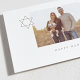 "Modern Star of David" - Hanukkah Cards in Golden by Alexandra Cohn - Detail