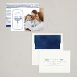"watercolor menorah" - Hanukkah Cards in Lake by Anastasia Makarova - Assembled
