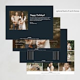 "Scripted Corners" - Hanukkah Cards in Midnight by Nicoletta Savod - Back of Card Options